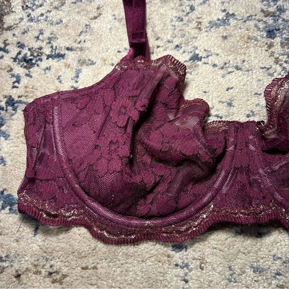 Victoria’s Secret Dream Angels Push-Up without Padding Purple & Gold Bra 34D - Picture 3 of 8